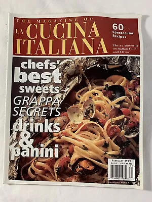 LA CUCINA ITALIANA MAGAZINE - Italian Food And Living - February 1999 • $11.24