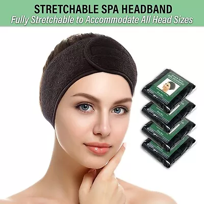 4 Pcs Women's Stretch Terry Facial Spa Headbands For Facial Makeups (AH1008Bx4) • $12.98