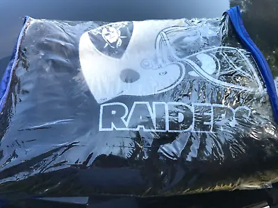 L A Oakland Las Vegas Raiders NFL Large Throw Wool Blanket 40  X 68  Pre-owned • $21.88