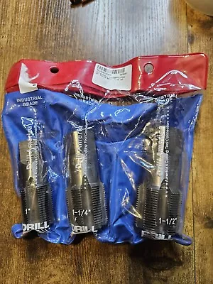 Drill America - POUCSNPT3 3 Piece NPT Pipe Tap Set (1  1-1/4  And 1-1/2 ) • $75