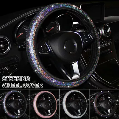 37-38cm Bling Car Interior Steering Wheel Cover For Auto Accessories Universal  • $10.75