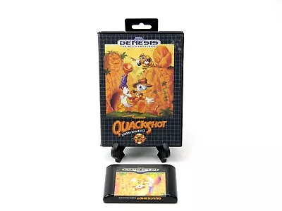 QuackShot Starring Donald Duck Sega Genesis Game In Box 1991 *CLEANED & TESTED* • $29.95