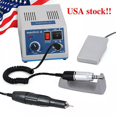 Dental Lab Marathon III Micromotor Polishing M3 / 35K RPM Handpiece Engraving • $116.64