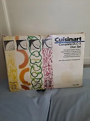 $35 • Buy Vtg Cuisinart Complete Dlc-x Disc Set S Slicing Discs In Original Box Dlc-330