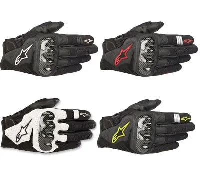 Alpinestars SMX-1 Air V2 Leather Street Motorcycle Gloves - Men Sizes • $69.95