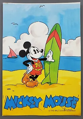 Surfer Mickey Mouse Comic Classico Surfboard Beach Sailboat Postcard Walt Disney • $8.50