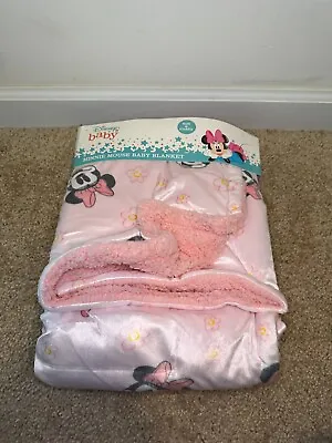 Blanket Plush Disney Minnie Mouse Pink Fleece Brand New • $32.95