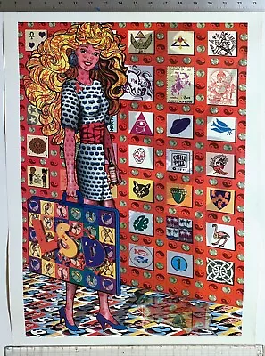 Vintage LSD BARBIE Original Poster 1995 Mark McCloud Blotter Art Rare • $85