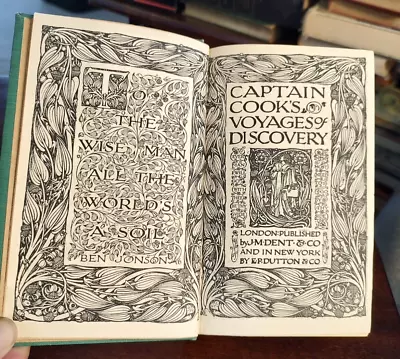 Captain Cook's Voyages Of Discoveries 1909 3rd Printing Everyman's Library Nice! • $31