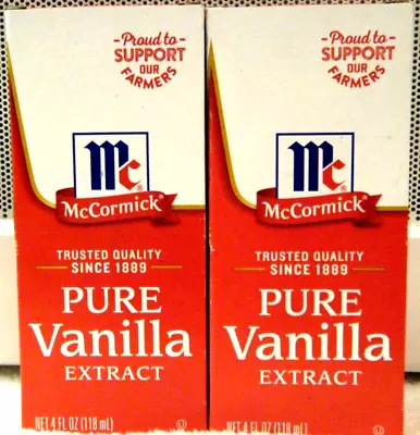 McCormick All Natural Pure Madagascar Vanilla Extract 4 OZ (2 PACK)  *FREE SHIP* • $15.88