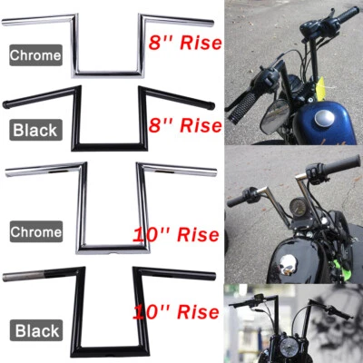 $58.80 • Buy Motorcycle 1  Inch Drag Bar Handlebars Z-Bars For Harley 883 Dyna Bobber Chopper