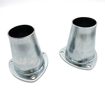 Pair Steel Welded Header Reducer Collectors 3  Inlet X 2-1/4  Outlet Exhaust • $20.99