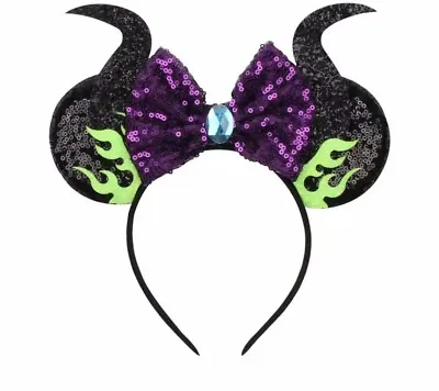 Minnie Mickey Mouse Ears Headband Disneyland Maleficent Headband • $14.99