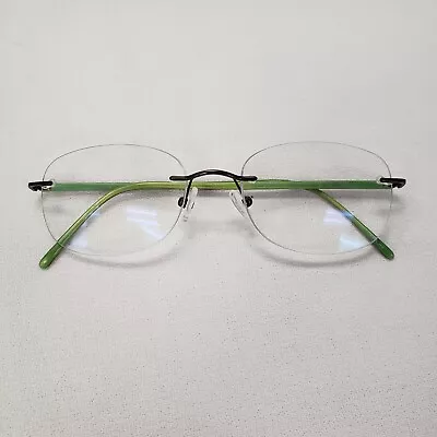 Marchon Airlock2 770 Rimless Eyeglass Frame Brown Sz 53 • $36.95