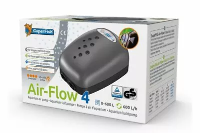£9.95 • Buy Superfish Airflow Mini, One, Two, Four Outlet Aquarium  Air Pump Oxygenator