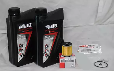 Yamaha WR250R Service Kit Yamalube Oil Filter O Rings Sump Washer • $94.99