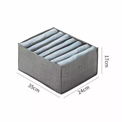 7/9 Grids Clothes Jeans Pants Storage Bag Drawer Mesh Divider Organizer Boxes UK • £5.99