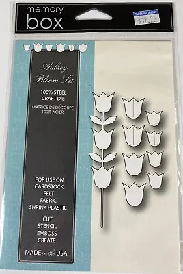 Memory Box Aubrey Bloom Set Tulip Flower Metal Cutting Dies Thin Die • $7.45