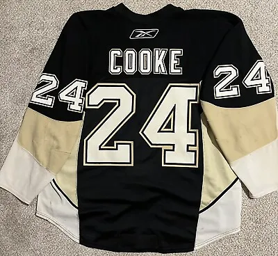 2009-10 Pittsburgh Penguins MATT COOKE Game Worn Used Jersey Set 2 MELLON ARENA • $1500