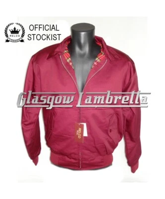 £26.99 • Buy RELCO Skinhead/ Mod /Scooterist BURGUNDY / CLARET HARRINGTON JACKET Size S Small