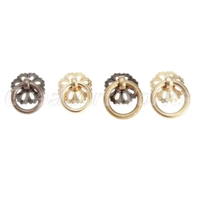 $4.59 • Buy Vintage Style Round Drop Ring Pull Home Furniture Cupboard Handle Drawer Knob