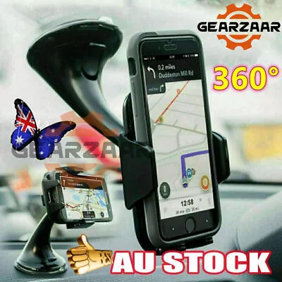 360 In Car Mobile Phone Holder Mount Windscreen Dashboard Suction DM Universal • $12.99