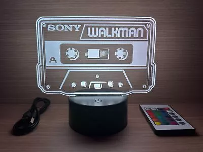 RGB Led Lamp Logo Sony Walkman Cassette WM EX TC DC Sports TPS DD FX Aiwa • $63.38