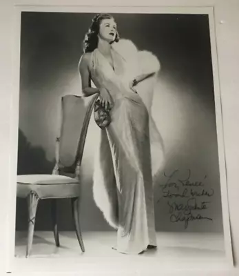 Marguerite Chapman - Actress- Signed And Inscribed 8 X10  B/W Photograph • $31