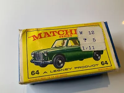 Matchbox Moko Lesney 64 M.G. 1100 Box Only • £19.95