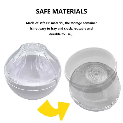 Kitchen Easy Clean Storage Container Lemon Holder Food Saver Transparent Lid • $12.44