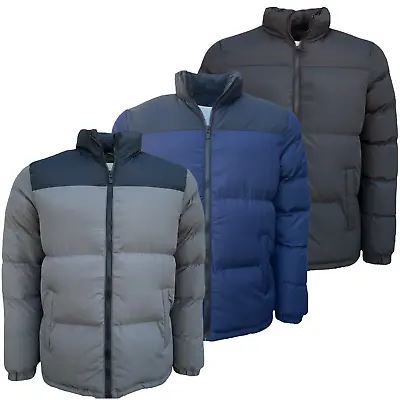 Men's Jacket Winter Warm Puffer Bubble Down Coat Quilted Zip Padded Outwear New • $31.10