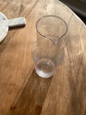 Tall Narrow Glass Vase With Bubble Design.  • £0.99