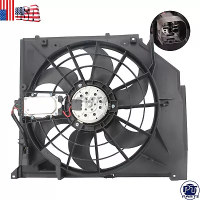 Radiator Cooling Fan Assembly For 1999-2005 BMW E46 325i 328i 330i 17117510617 • $89.97