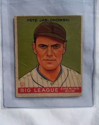⚾🧢1933 Goudey Baseball #83 Pete Jablonowski Newark VG CLEAN ⚾🧢 New York  • $40