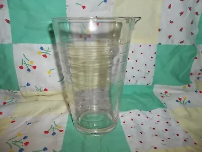 Vintage Glass Measuring Beaker--16 Ozs--marked Lines On Side W/numbers • $20