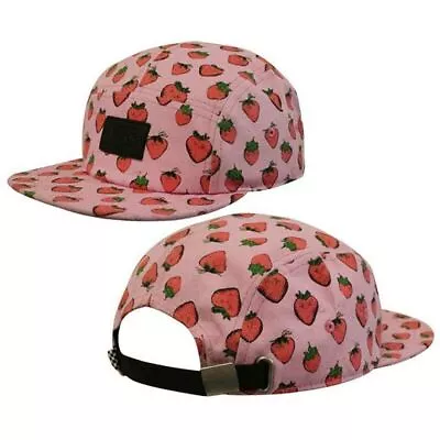 Vans Off The Wall Gwen Camper Womens Pink Strawberries Baseball Cap 22HIJS A27A • £14.99