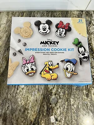 William Sonoma Mickey And Friends Impression Cookie Kit 21 Pieces NEW 2021 • $25