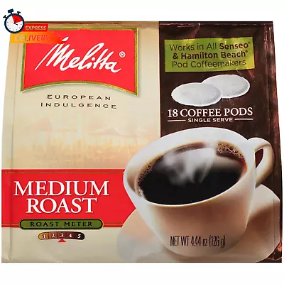 Coffee Pods Medium Roast 18 Count (Pack Of 6) 108 Total Pods • $51.61