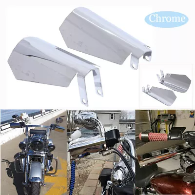 Motorcycle Chrome Shades Hand Guard For Harley Touring Baggers Models 96-up US • $31.33