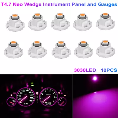 10x T4.7/T5  Neo Wedge 3030 LED Dash A/C Cliamte Heater Control Light Lamps • $7.99