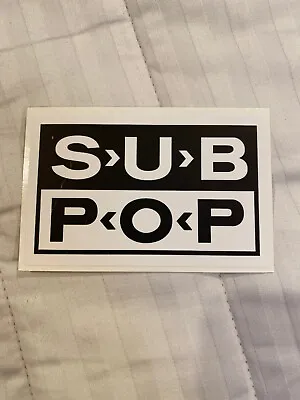 SUB POP RECORDS SEATTLE 4  CLASSIC LOGO Sticker Decal Nirvana Sound Garden TAD • $6.58