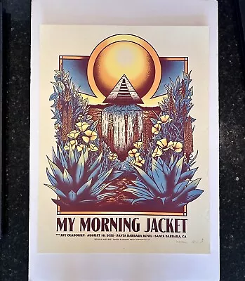 My Morning Jacket Official Poster Santa Barbara CA 8-16-22  *Dent N Ding R Edge* • $65