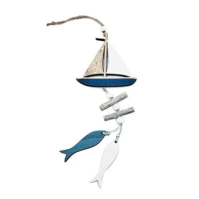 £3.02 • Buy Home Decor Beach Theme Wall Bedroom Fish Hanging Ornament Craft Nautical Style
