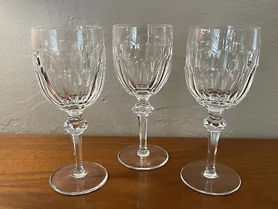 $99 • Buy Set Of (3) Waterford Crystal CURRAGHMORE Water Goblet Glasses