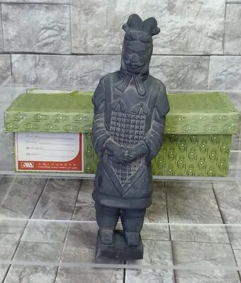 Vintage Terra Cotta Warrior Army Qin Shi Huang Soldier 8 Inch Figurine  • $45