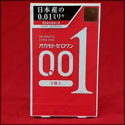 Okamoto 001 0.01 Mm Zero Zero One Condom 1box/3pcs Made In Japan 12/2025+ • $16.95