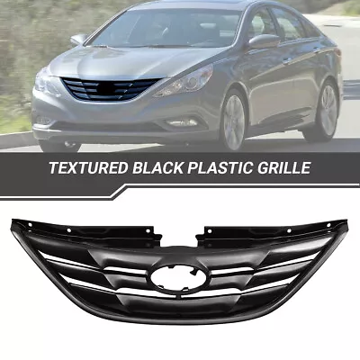 Fit For 2011 2012 2013 2014 Hyundai Sonata Textured Black Front Grille Assembly • $45.90