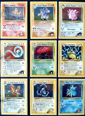 $49 • Buy Pokemon WOTC Gym Heroes Individual Cards - Pick From List From $1!!!! FREE POST