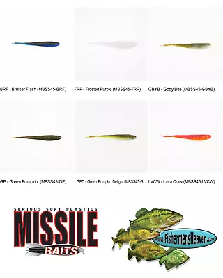 Missile Baits Spunk Shad 4.5 Inch Chatterbait Trailer (MBSS45) By Hog Farmer • $9.48