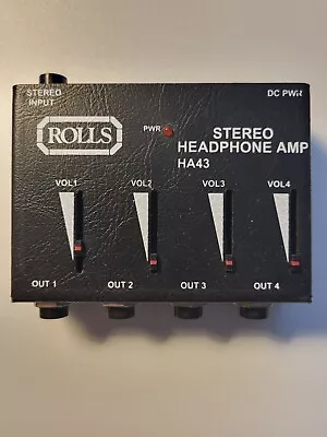 ROLLS HA43 Stereo Headphone Amp 4 Output • $30